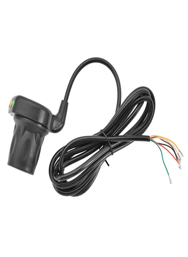 WUXING 36V/48V Right and Left Electric Bike Handlebar Throttle Grip with Battery Indicator Power Switch Ebike Twist Throttle Handle Thumb Throttle - Image 4