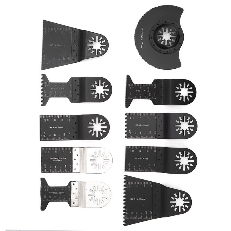 10pcs Universal Oscillating Saw Blades Multifunctional Cutting Tool for Wood Plastic Soft Metal - Image 3