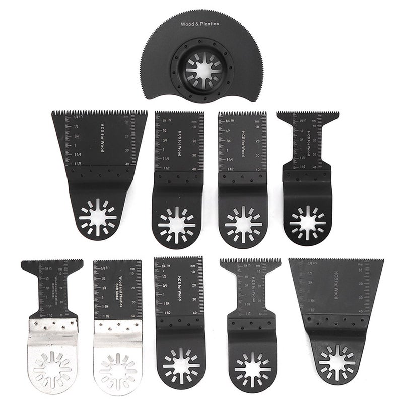 10pcs Universal Oscillating Saw Blades Multifunctional Cutting Tool for Wood Plastic Soft Metal - Image 1