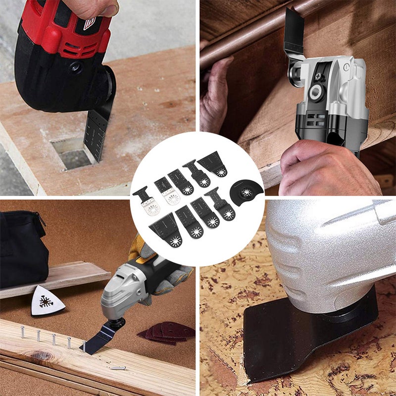 10pcs Universal Oscillating Saw Blades Multifunctional Cutting Tool for Wood Plastic Soft Metal - Image 2
