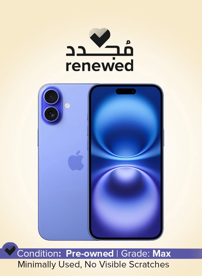 Apple Renewed - iPhone 16 128GB Ultramarine 5G With FaceTime - International Version - Image 1