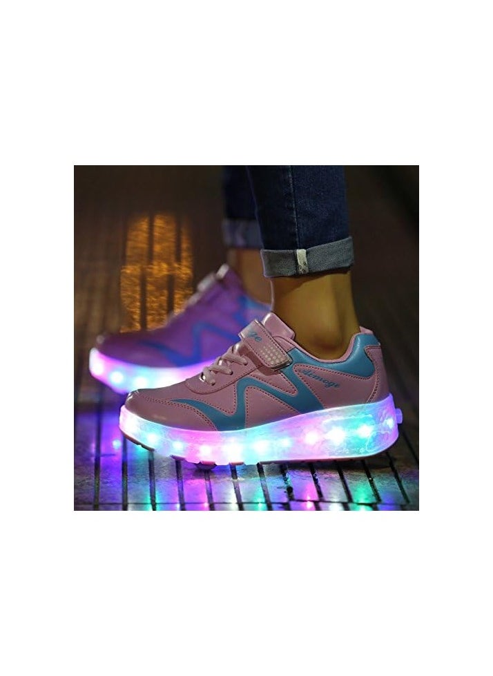 Bukela Kids Roller Shoes Boy Girl Sneakers with Wheels Become Sport Sneaker with Led for Birthday Children Show Gift  - Image 5