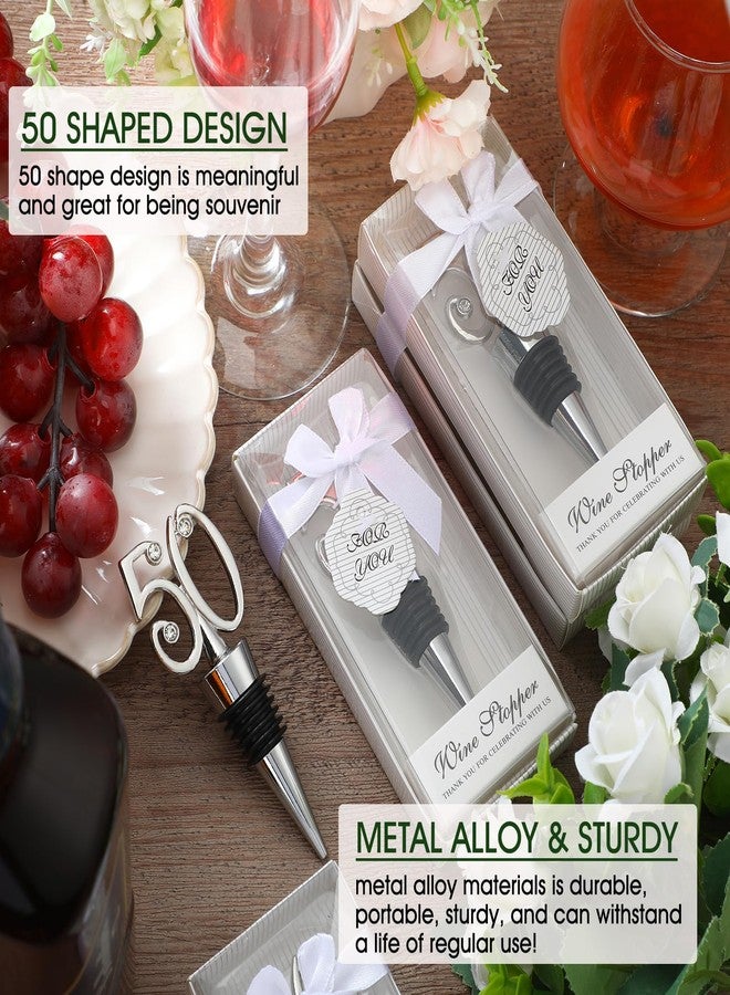 Uiifan مجموعة Uiifan من 24 قطعة من سدادات زجاجات النبيذ والبيرة والشمبانيا، مصنوعة من سبائك الزنك والسيليكون، مثالية لحفلات الزفاف وأعياد الميلاد والذكرى السنوية وهدايا عيد الميلاد. تأتي مع علبة هدايا أنيقة. - Image 4