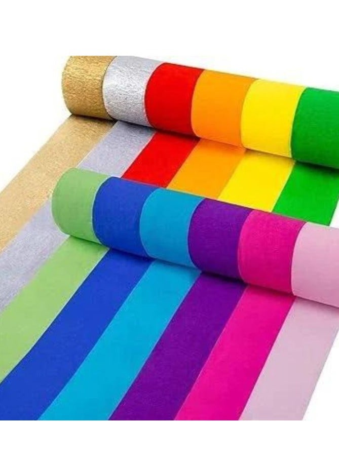 Terabyte METALLIC CREPE STREAMER (PACK OF 20) MULTICOLOR - Image 1
