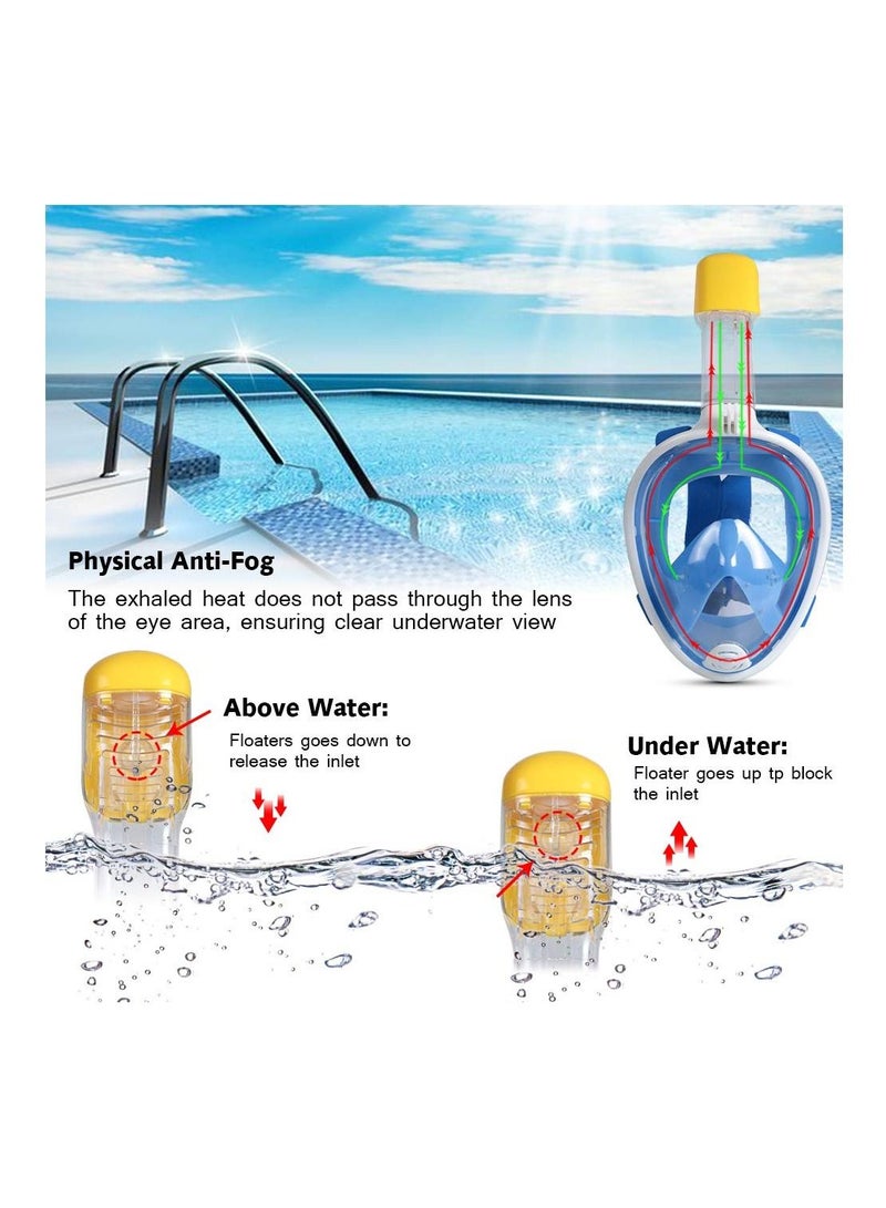 Diving Masks Single Window Adult/Unisex Full Face One-piece Design Snorkel Mask - Image 4