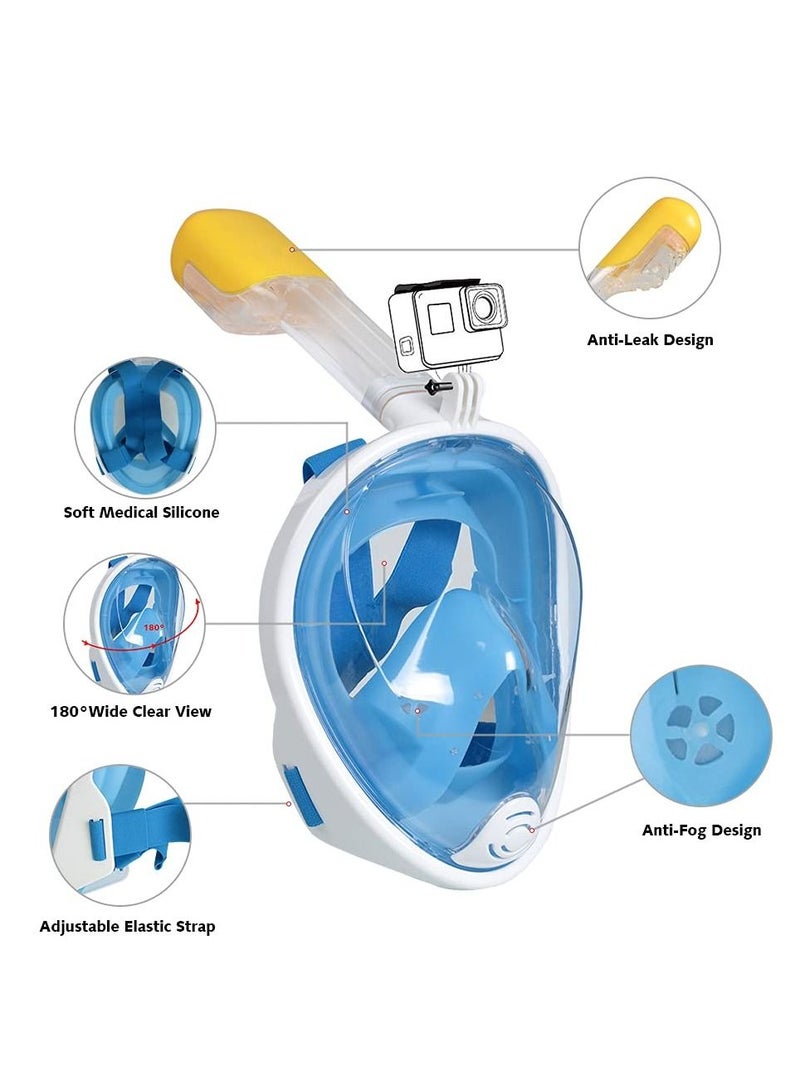 Diving Masks Single Window Adult/Unisex Full Face One-piece Design Snorkel Mask - Image 2