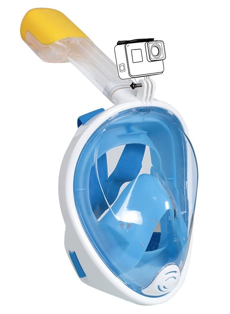 Diving Masks Single Window Adult/Unisex Full Face One-piece Design Snorkel Mask - Image 1