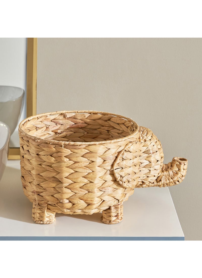Home Box Natura Elephant Water Hyacinth Basket 40 x 19 x 28 cm  - Image 2