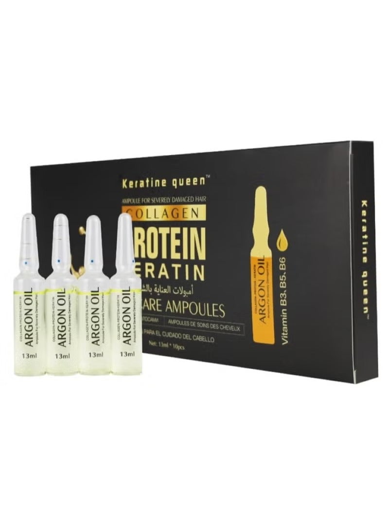 Keratine queen KERATINE QUEEN AMPOULES FOR SEVERELY DAMAGED HAIR 13ML  - Image 1