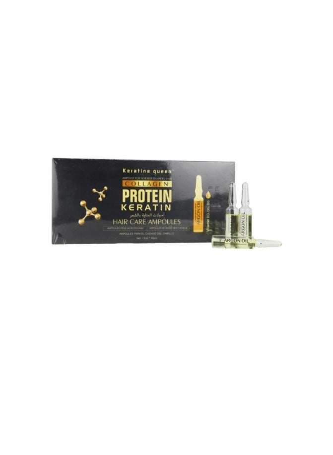 Keratine queen KERATINE QUEEN AMPOULES FOR SEVERELY DAMAGED HAIR 13ML  - Image 2