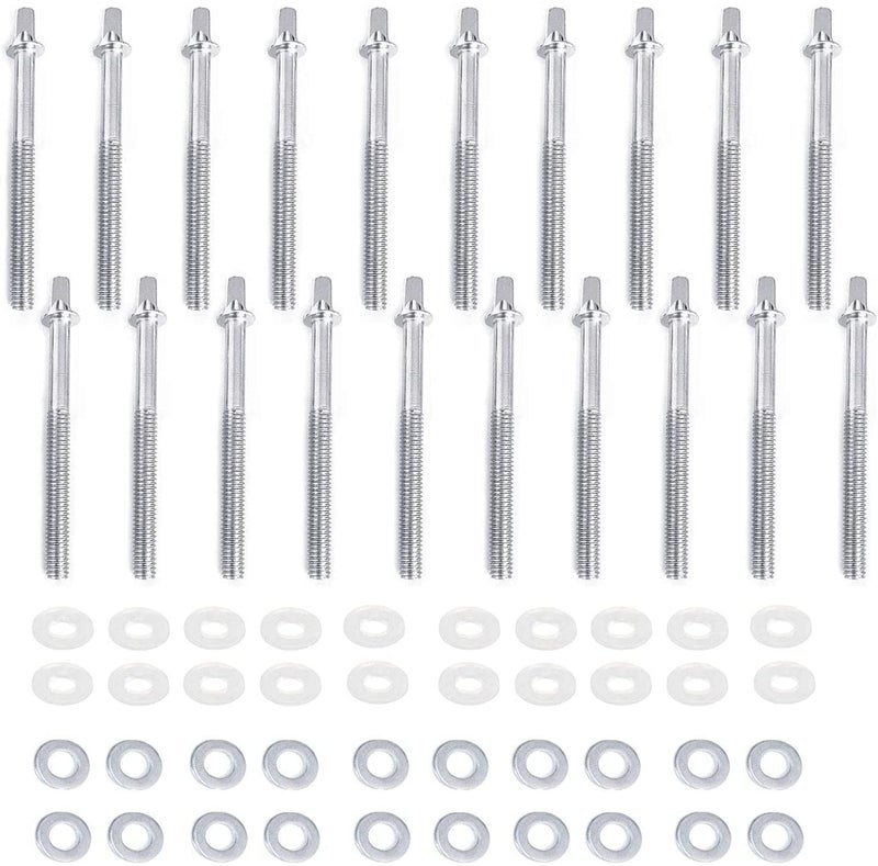 Jiayouy Drum Set Parts Hardware Pack 12pcs Bass Drum Claws & 54pcs Tension Rods(15mm-90mm) Cymbal Felts Hi-Hat Clutch Washer Sleeves and Base Wing Nuts Cymbal Replacement Accessories - Image 2