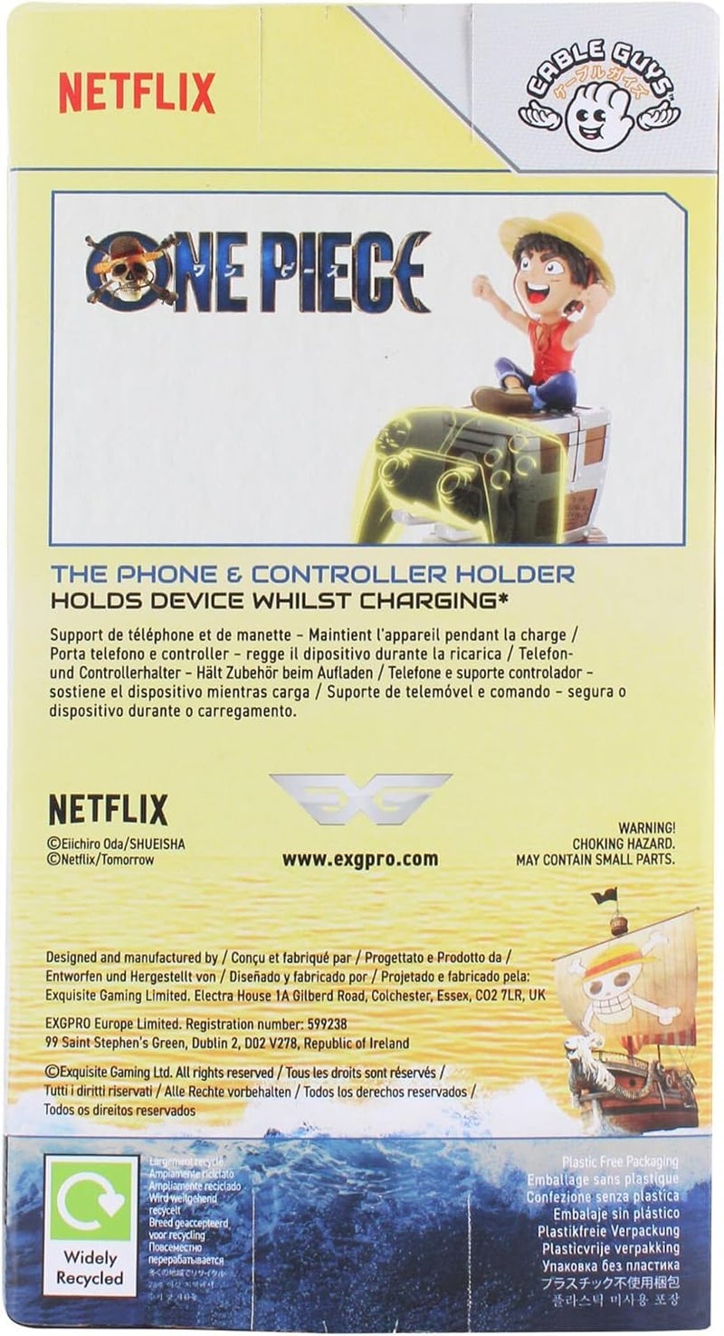 Cable Guys Exquisite Gaming: Netflix One Piece - Luffy - Cable Guys Original Controller & Phone Holder, Collectible Device Stand, Officially Licensed Figure - Image 5