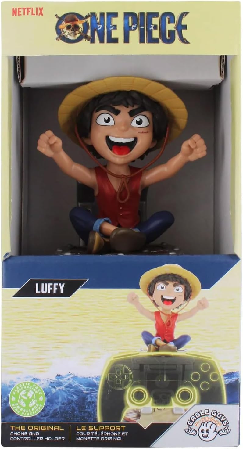 Cable Guys Exquisite Gaming: Netflix One Piece - Luffy - Cable Guys Original Controller & Phone Holder, Collectible Device Stand, Officially Licensed Figure - Image 3