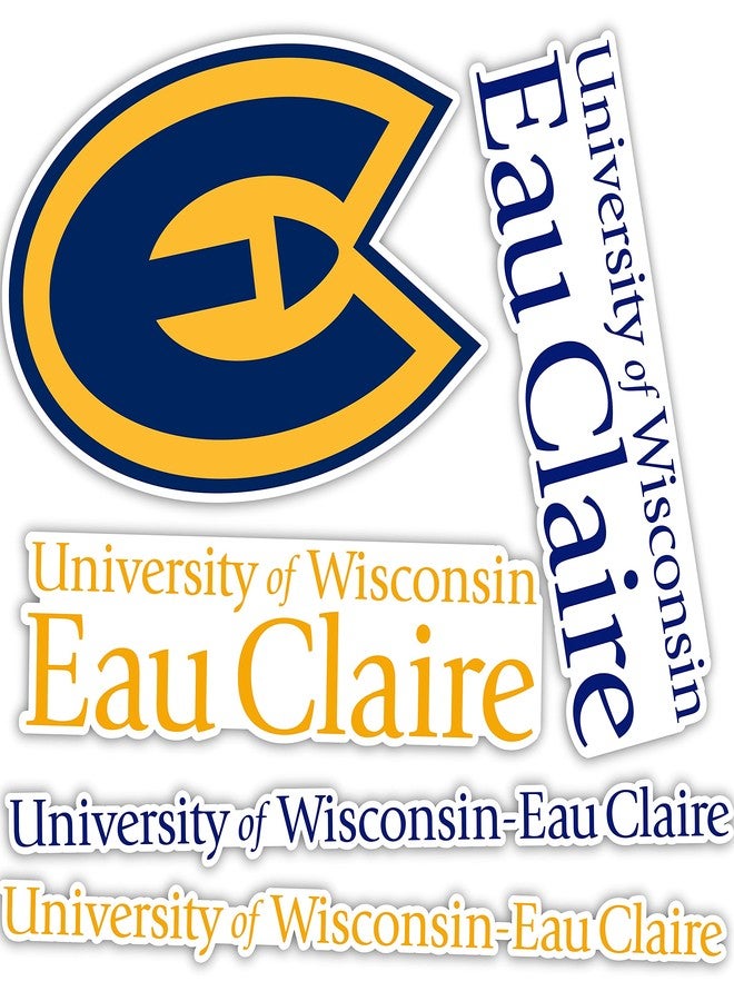 Desert Cactus University of Wisconsin Eau Claire Sticker Blugolds Vinyl Decals Laptop Water Bottle Car Scrapbook T2 (Type 2) - Image 1