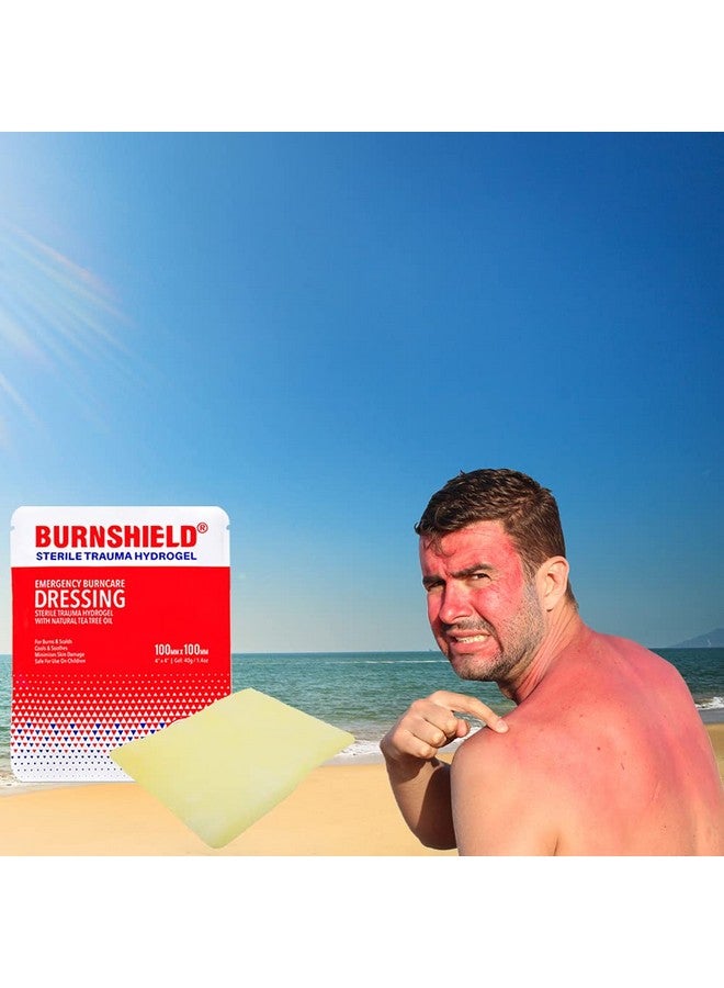 بيرن شيلد ضمادة بيرنشيلد للحروق، معقمة، مقاس 4 × 4 بوصة، 6 قطع - Image 2
