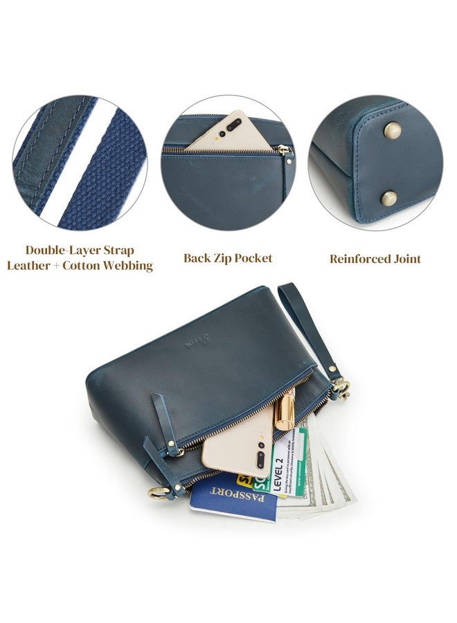 S-ZONE Small Genuine Leather Crossbody Bags For Women Purse And Handbag Wristlet  - Image 5