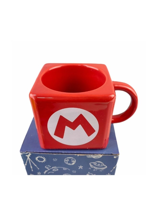 Beauenty My world game around Mario mug Zelda square water cup double TNT coolie cup/Mario mug (square cup 