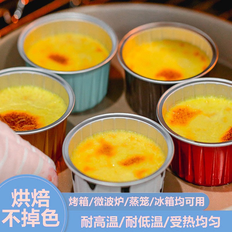 Disposable Snow Mei Niang Pudding Cup Dafu Banji Thickened Baking Aluminum Foil Tin Paper Packaging Box Heart-Shaped Commercial Packaging - Image 5
