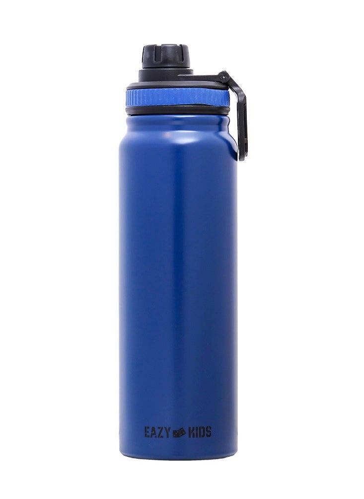 Eazy Kids Double Wall Insulated Tracking Water Bottle - Blue, 800 Ml  - Image 1