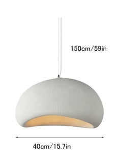 SP Nordic Minimalist Oval Pendant Light White Color  - Image 5