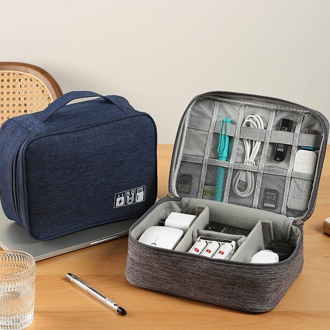 Digital Storage Bag, Large Capacity, Portable, Waterproof, Anti-Fall, Multi-Functional Storage Bag, Data Cable Charger Storage Bag - Image 2