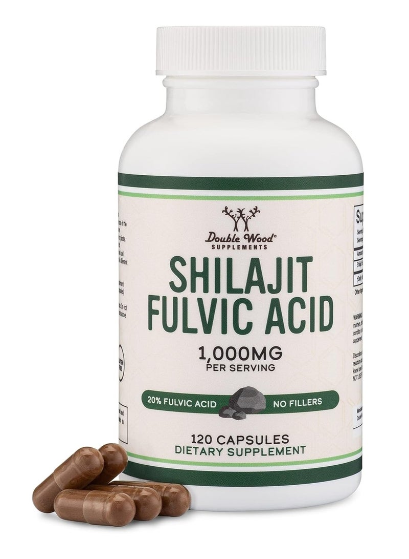 DoubleWood DoubleWood Supplements Shilajit Resin Capsules 120  - Image 1