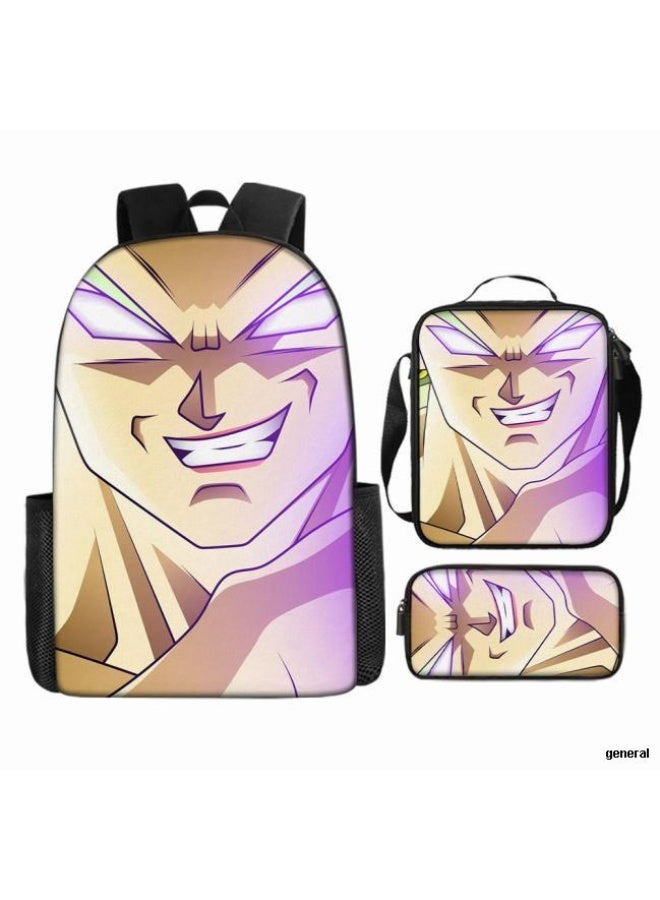 general Common universal printed backpack - three-piece backpack combination (available for students, children, friends on outings, mountain climbing, etc.) - 30 - Image 1