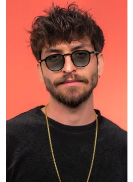 Focus On Wilson Black Green Unisex Sunglasses  - Image 3