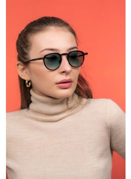 Focus On Wilson Black Green Unisex Sunglasses  - Image 4