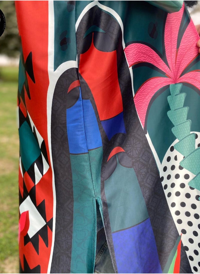 Setr - Long Colorful Cardigan** - Image 1