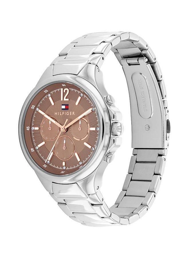 TOMMY HILFIGER Women's Analog Round Shape Stainless Steel Wrist Watch 1782596 - 40 Mm  - Image 3