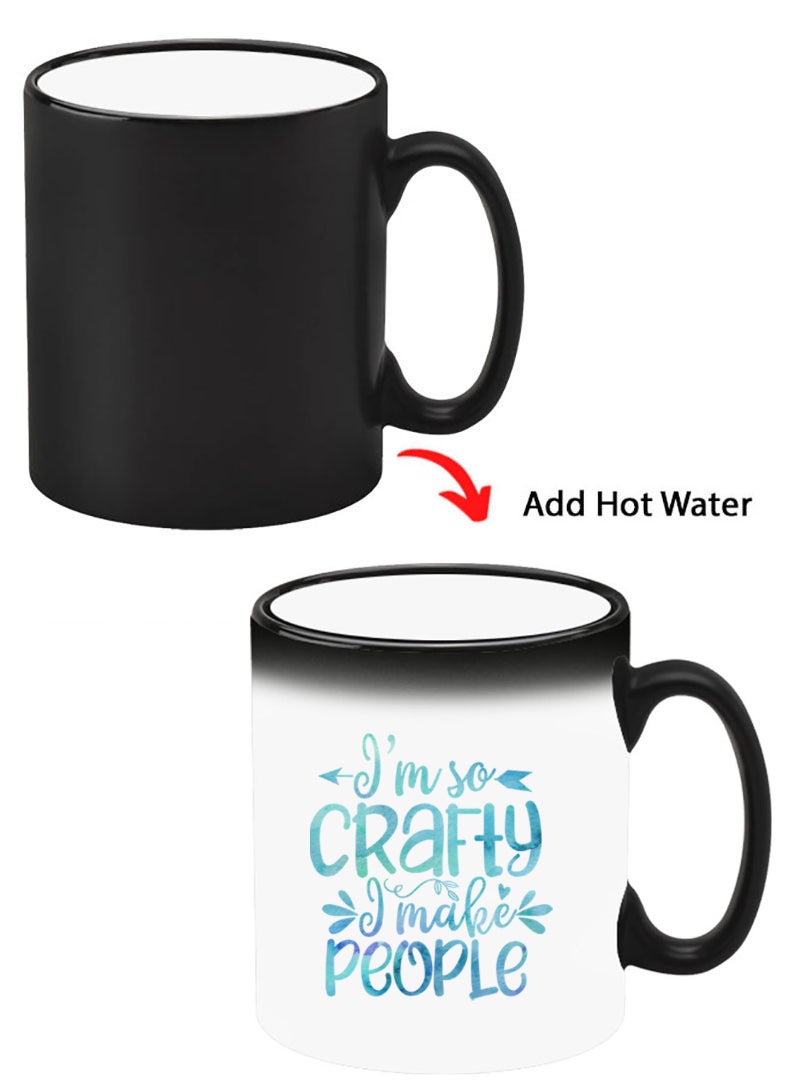 Theodor Color Changing Heat Sensitive Ceramic Mug, Image Revealed When HOT Liquid is Added! crafty i make people - Image 1