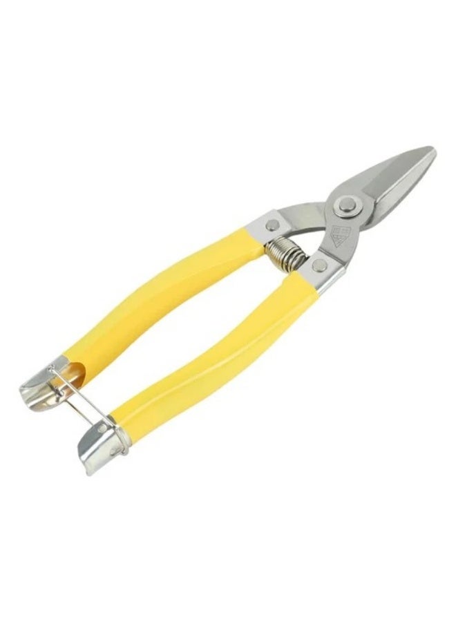 Professional Pruning Shears for Grapes and Plants, Yellow Handle, Stainless Steel Blade, Size 15.0cm, Ambidextrous - Image 1
