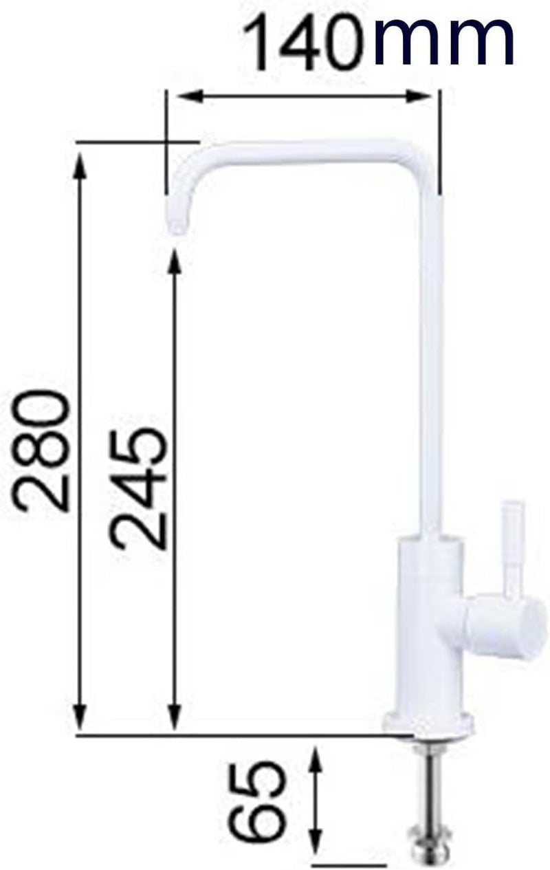 B Backline Stainless Steel 304 Grade Ro Water Purifiers Tap/Faucet | 360° Rotatable Ro Tap | Clean Drinking Water Purifier Filter Faucet (Black Matt) - Image 5