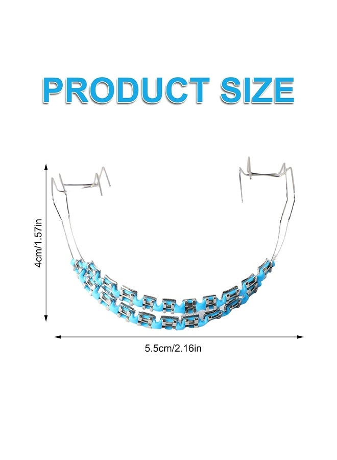 اتش اس الدوائر المعدنية لعلاج الأسنان، قوس معدني والعلاج ربط العظام، الدوائر لطلاب طب الأسنان لممارسة - الأزرق - Image 2