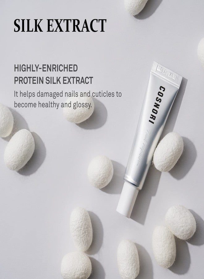 COSNORI Silk Repair Nail Cream - Intensive Nail & Cuticle Hydration with Silk-Fibroin - Non Oily Formula - For Dry & Damaged Nails - Gel Nail Recovery, 15ml (0.5 fl. oz.) - Image 5