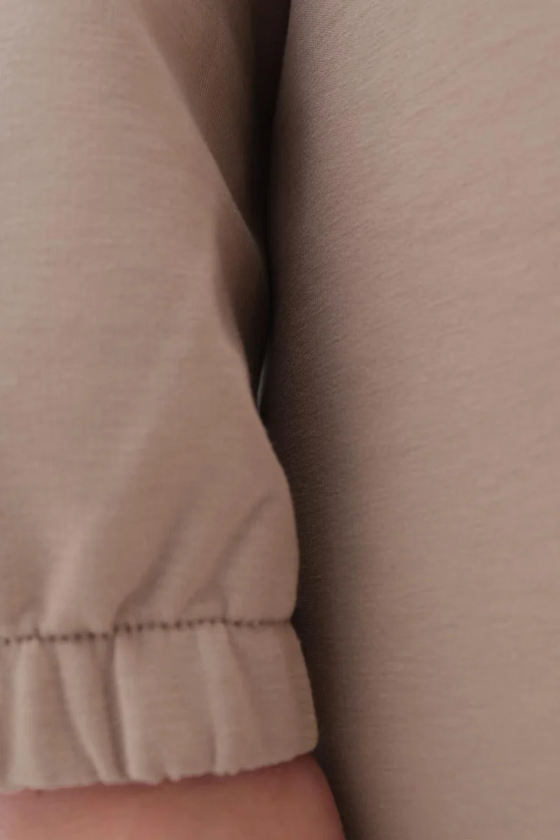 Allday Beige-Corded Flap Pocket Tracksuit Set