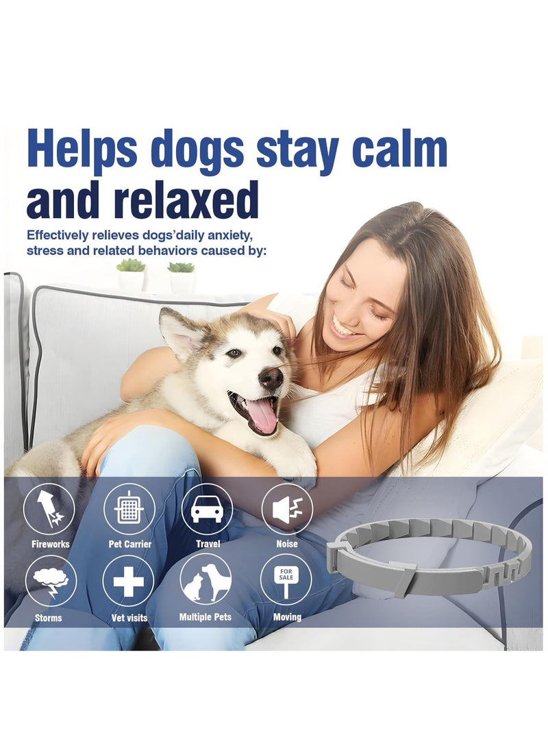 Furtey Calming Collar for Dogs 4 Packs Dog Pheromone Collars Pheromones Calm Lasts 60 Days Relief Anxiety Stress Separation Relieve Bad Behavior 25 Inches Size Adjustable Fit All Small Medium and Large Dog - Image 3