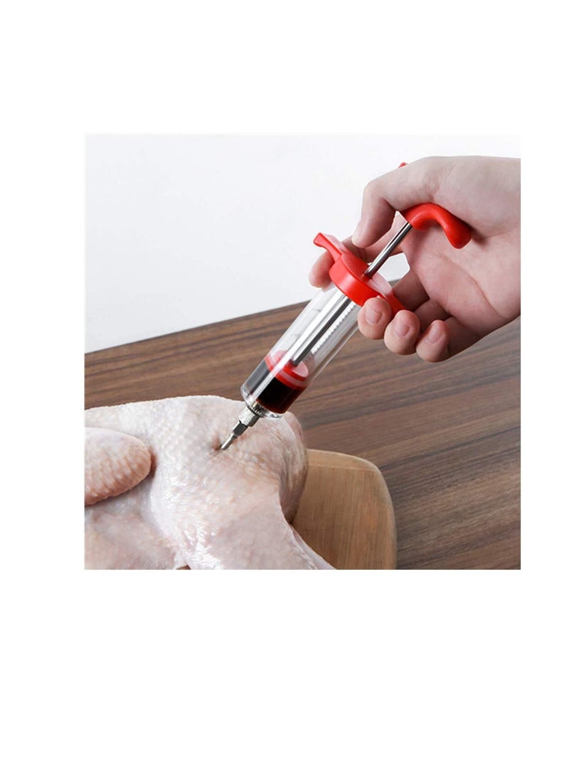 Turkey Injector Syringe, Meat Injector Syringe, Flavor Needle Turkey Pork Bbq Steak Meat Sauces Syringes Marinades Kitchen Accessories - Image 2