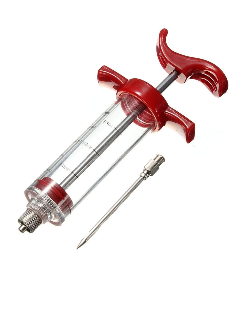 Turkey Injector Syringe, Meat Injector Syringe, Flavor Needle Turkey Pork Bbq Steak Meat Sauces Syringes Marinades Kitchen Accessories - Image 1