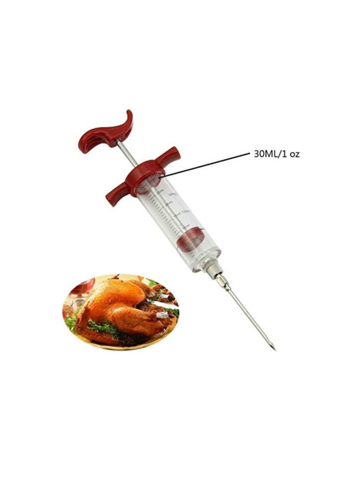 Turkey Injector Syringe, Meat Injector Syringe, Flavor Needle Turkey Pork Bbq Steak Meat Sauces Syringes Marinades Kitchen Accessories - Image 4