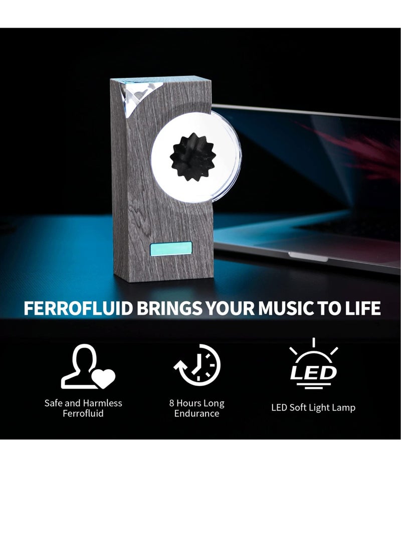 Excefore - Magnetic Fluid Speaker, Dancing Ferrofluid with Music Rhythm, Ferrofluid Display Small Bluetooth Speaker, Symbiote in a Bottle, Ferrofluid Display Lamp, Desktop Decor, Teenager Gifts - Image 1
