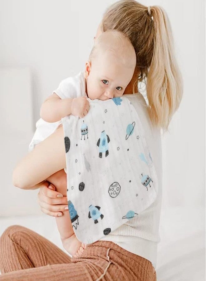 TERI BERI Muslin Cotton Burping Towels for Newborn Baby Extra Soft Large Hankies Reusable Napkins for Infants Toddlers (Pack of 3) White, 250 TC - Image 4