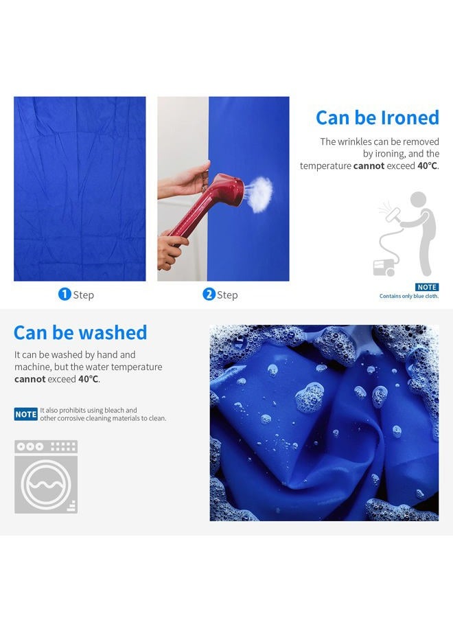 Neewer 6x9 feet/1.8x2.8m Photo Studio 100% Pure Polyester Collapsible Backdrop Background for Photography, Video and Television (Backdrop ONLY) - Blue - Image 3