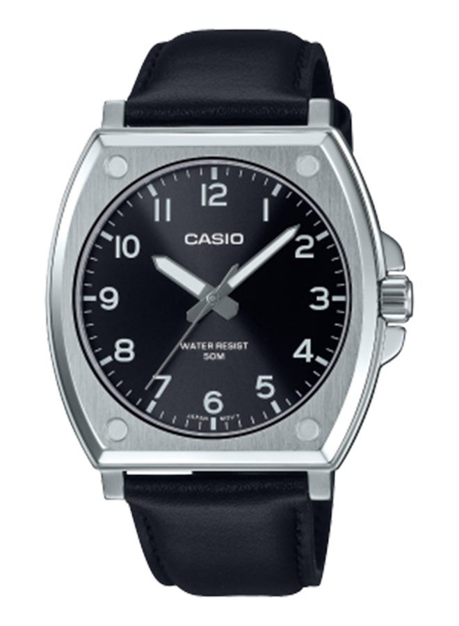 CASIO Men's Analog Octagon Shape Stainless Steel Wrist Watch - MTP-E730L-1AVDF - 43.4 Mm