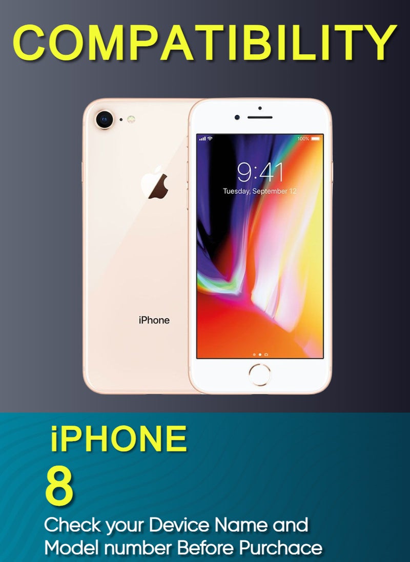 ESD 3 Pieces Tempered Dustproof Privacy Glass Screen Protector Compatible For iPhone 8 - Image 2