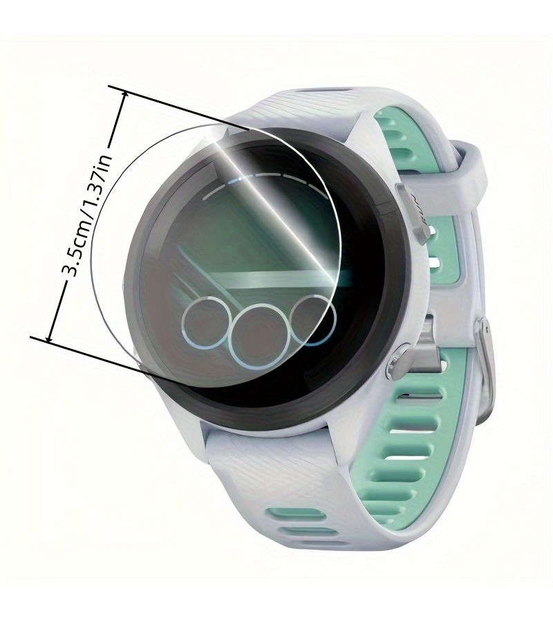 3 قطع واقي الشاشة الزجاجي المقسّى لـ Garmin Forerunner 245 245 Music مقاوم للخدش - Image 2