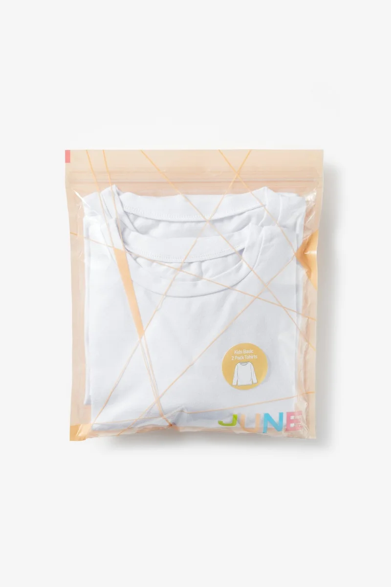جون Kids Packaged Long Sleeve 2-Pack Plain T-Shirt