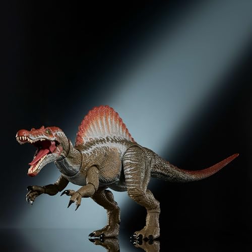 JURASSIC WORLD Mattel Jurassic World Hammond Collection Action Figure, Jurassic Park 3 Spinosaurus, Extra Large Carnivore Dinosaur Toy, Posable Tongue & Wired Tail - Image 5