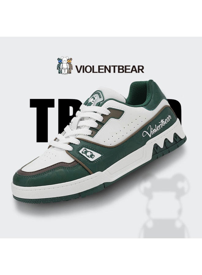 Violentbear Men's And Women's Shoes, Graffiti Sneakers, Trendy Shoes For Couples, Light Luxury Cowhide, Breathable Autumn Fashion High-value Appearance